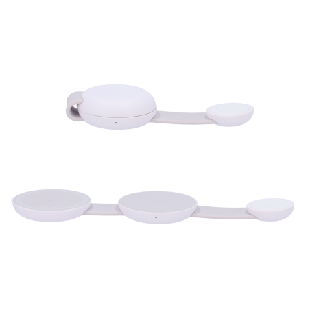 ANK-FWCHARGER-3-IN-1-W - Caricabatterie wireless Anker 3 in 1 - Tecnologia MagGo - Ricarica veloce: iPhone, Airpods, Apple Watch