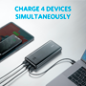 ANK-POWERCORE3-ELITE-B - Anker Power bank con LED di ricarica - Capacità 25600mAh - Ingresso USB-C - Uscite 2x USB-C, 2x USB-A - ANK-POWERCORE3-ELITE-B - Anker Power bank con LED di ricarica - Capacità 25600mAh - Ingresso USB-C - Uscite 2x USB-C, 2x USB-A -