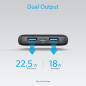 ANK-POWERCORE3-SENSE-B - Anker Power bank con LED di ricarica - Capacità 10000mAh - Ingressi USB-C - Uscite USB-C, 2x USB-A - Ca