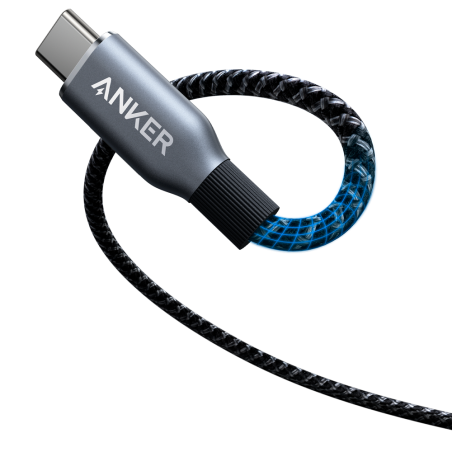 ANK-PRIME-USBC-USBC-180-B - Anker - Cavo USB2.0 - Da USB-C a USB-C - Cavo in nylon intrecciato riciclato - Lunghezza 1.8m | Ultr