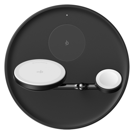 ANK-SWCHARGER-3-IN-1-B - Caricabatterie wireless Anker 3 in 1 - Tecnologia MagGo - Ricarica veloce: iPhone, Airpods, Apple Watch