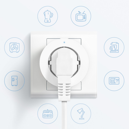 AQ-SP-EUC01 - Aqara Presa smart EU - Zigbee 3.0 - Richiede AQARA HUB - Misuratore di consumo - Protezione da alta tensione - Sup