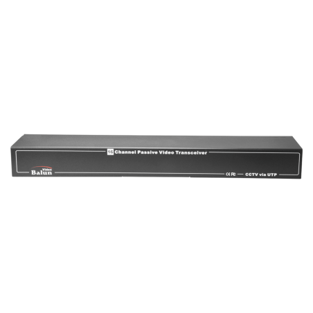 BA616P-HD - Video Balun 4N1 (HDTVI, HDCVI, AHD e CVBS) - 16 canali passivi - Include 16 BA612P-HAC - Connessione BNC e RJ45 - Di
