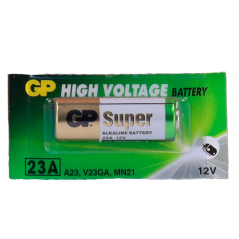 BATT-23A - GP - Pila 23A / A23 / MN21 / GP23A / 8LR932 - Voltaggio 12 V - Alcalina - Capacità nominale 53 mAh - Compatibile con 