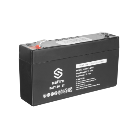 BATT-6012 - Batteria ricaricabile - Tecnologia piombo-acido AGM - Voltaggio 6 V - Capacità 1.2 Ah - 58 x 97 x 24 mm / 290 g - Pe