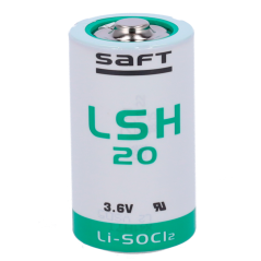 BATT-LSH20-S - Saft - Batteria LSH20 - Voltaggio 3.6 V - Litio - Capacità nominale 13000 mAh - Compatibile con RSI Videofied