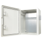 BOX-403022-IP65 - Box in poliestere - Dimensioni esterne 40x30x22 cm - Grado di protezione IP65 - Filtro di ventilazione - Guida