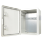 BOX-403022-IP65 - Box in poliestere - Dimensioni esterne 40x30x22 cm - Grado di protezione IP65 - Filtro di ventilazione - Guida