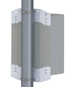 BOXPOLE-4030 - Montaggio su palo e parete - Diametro 90-100 Ø - 2 pezzi - Compatibile con BOX-403017-IP65 e BOX-403022-IP65