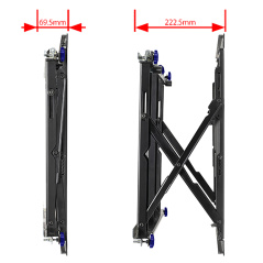 BT-BT8312 - Supporto pop-out per videowall - Peso supportato 50kg - VESA 600x400mm - Distanza dalla parete di 70-223mm - Microre