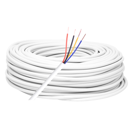 CA4-100-H - 4 conduttori - Conduttore Rame elettrolitico flessibile Classe 5 - Schermo Alluminio poliestere+drenaggio CuSn - Bob