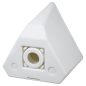 CBOX-3F180 - Supporto a parete o palo triangolare - Adatto per uso esterno - Permette di inserire il cablaggio al suo interno - 