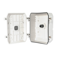 CBOX-BB-1520 - Scatola di giunzione per telecamere dome - Doppia sigillatura per esterni - Magnete interno per fissare le viti -