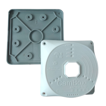 CBOX-BC02-BASEFLEX - Coperchio di giunzione flessibile per scatola di supporto - Adatto per uso esterno - Permette di inserire i