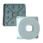 CBOX-BC02-BASEFLEX - Coperchio di giunzione flessibile per scatola di supporto - Adatto per uso esterno - Permette di inserire i