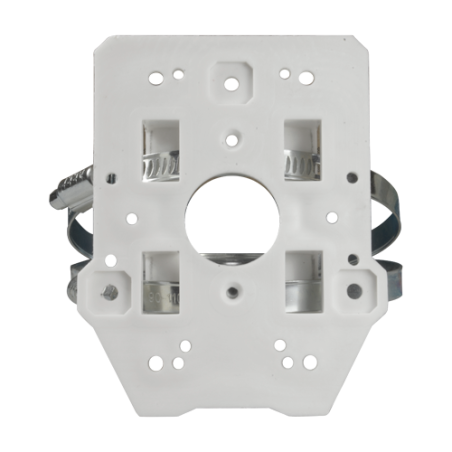 CBOX-CMD-POLE - Staffa di montaggio a palo - Compatibilità universale - Adatto per esterni - Passacavo - 105 (I) x 70 (La) x 2 (