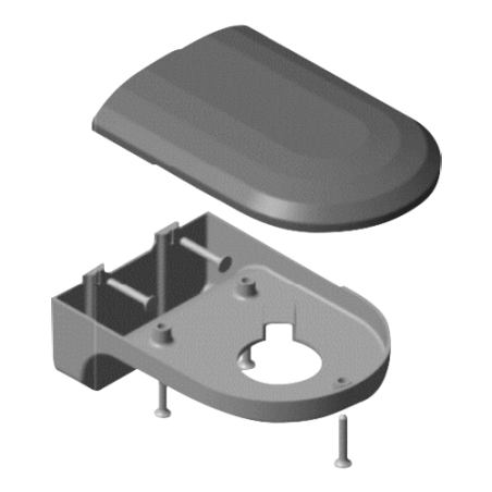 CBOX-DM-115 - Supporto da parete per telecamera Dome - Colore bianco - Fabbricata in PVC - Adatto per uso interno o esterno - 78