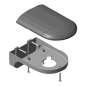 CBOX-DM-115 - Supporto da parete per telecamera Dome - Colore bianco - Fabbricata in PVC - Adatto per uso interno o esterno - 78