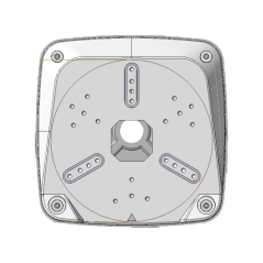 CBOX-HQ128 - Scatola di giunzione inclinata 11 gradi - Adatta per uso esterno - Fabbricata in PVC - Colore bianco - 135 mm (H) x