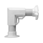 CBOX-L9015 - Supporto da parete angolato - Adatto per uso esterno - Compatibile con tutti i prodotti CamBox - Fabbricato in plas