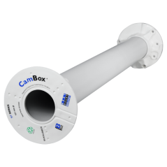 CBOX-ST50 - Staffa a tetto - Altezza 50 cm - Adatto per uso in interni ed esterni - Colore bianco - Fabbricato in plastica