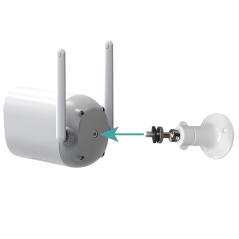 CG7 - VicoHome Outdoor 3Mpx Wifi a batteria - Sensore PIR / Rilevamento intelligente (cloud) - Luce con effetto deterrente / Bat