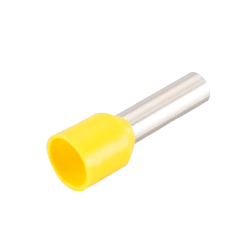 CON-E6012-FERRULE - Puntalini - Per cavi elettrici - Diametro del conduttore 6mm² / AWG 10 - Colore Giallo - 50 Unità