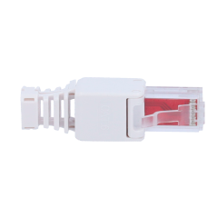 CON300-CAT6-TL - Connettore per cavi UTP - Connettore uscita RJ45 - Compatibile UTP categoria 6 - Facile installazione senza nec