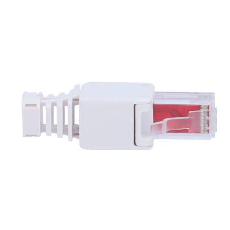 CON300-CAT6-TL - Connettore per cavi UTP - Connettore uscita RJ45 - Compatibile UTP categoria 6 - Facile installazione senza nec