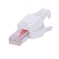 CON300-CAT6-TL - Connettore per cavi UTP - Connettore uscita RJ45 - Compatibile UTP categoria 6 - Facile installazione senza nec