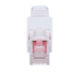 CON300-CAT6-TL - Connettore per cavi UTP - Connettore uscita RJ45 - Compatibile UTP categoria 6 - Facile installazione senza nec