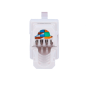 CON300-CAT6-TL - Connettore per cavi UTP - Connettore uscita RJ45 - Compatibile UTP categoria 6 - Facile installazione senza nec