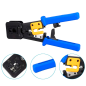 CON300-CRIM-EZ - Pinza crimpadora per connettore - Modello professionale di alta qualità - Connettore: EZ-RJ45, RJ11, RJ12 e RJ2