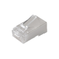 CON300-FTP5E - Connettore - RJ45 FTP CAT 5E per la crimpatura - Compatibile con il cavo FTP - 20 mm (P) - 10 mm (H) - 5 g