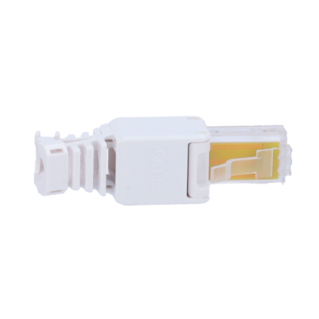 CON300-TL - Connettore per cavi UTP - Connettore uscita RJ45 - Compatibile UTP categoria 5E - Facile installazione senza necessi
