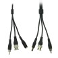 COX20A - Cavo combinato RG59 + Audio + DC - Mini RG59 con connettore BNC - Cavo Audio mediante RCA - Cavo alimentazione mediante COX20A - Cavo combinato RG59 + Audio + DC - Mini RG59 con connettore BNC - Cavo Audio mediante RCA - Cavo alimentazione mediante