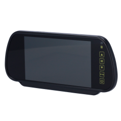 DISPLAY7-MIRROR - Monitor con formato retrovisore - Compatibile con Streamax - Segnale video composito - 2 canali video