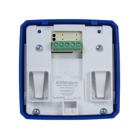 DMT-D9000-MCP-B - Pulsante di reset - Specifico per pannello antincendio - Arresto di emergenza - Installazione su superficie - 