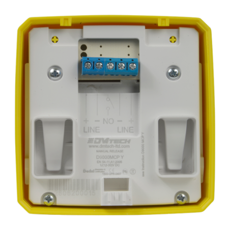 DMT-D9000-MCP-Y - Pulsante di reset - Specifico per pannello antincendio - Attivazione manuale - Installazione su superficie - R