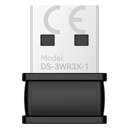 DS-3WR3X-1 - Hikvision Usb Wi-Fi6 - Wi-Fi 6 IEEE802.11ax/b/g/n - Frecuencia 2.4GHz - Hasta 20 Mbps conectado al NVR - Plug and P
