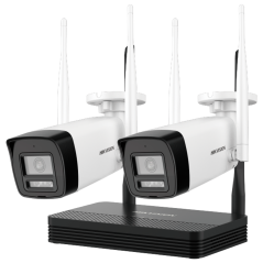 DS-J142I/NKS424W0H - Kit di Videosorveglianza Wifi Hikvision - 2 Telecamere Bullet 4 Mpx - NVR 4 Canali IP 6 Mpx (2560x1440) - O