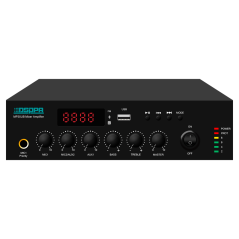 DSPPA-MP35UB - Mini mixer digitale - Amplificatore 100V - Lettore USB / Radio FM / Blutooth - Potenza nominale 35W - Uscita di l
