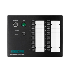 DSPPA-PAVA9008 - Microfono da tavolo - Annunci generali e di emergenza - 16 tasti di selezione area - Uso manuale e programmato 