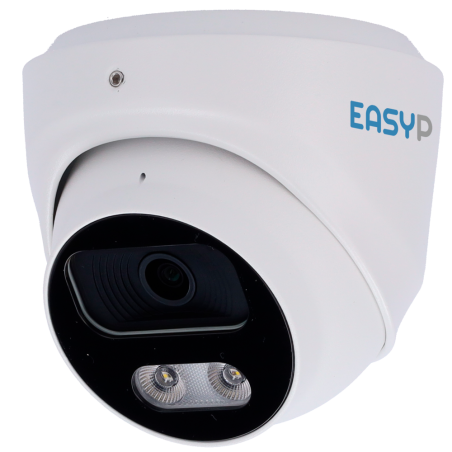EP-IPT220A-5-DL - Telecamera Turret IP AI EASY-P - 5MP | Ottica 2.8 mm - IR 40 m | Luce bianca 30 m | Microfono - Installazione