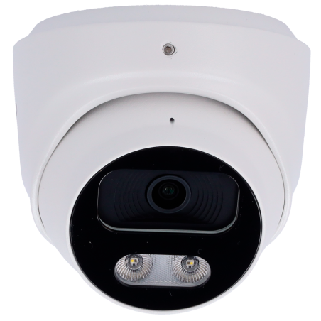 EP-IPT220A-8-DL - Telecamera Turret IP AI EASY-P - 8MP | Ottica 2.8 mm - IR 40 m | Luce bianca 30 m | Microfono - Installazione 