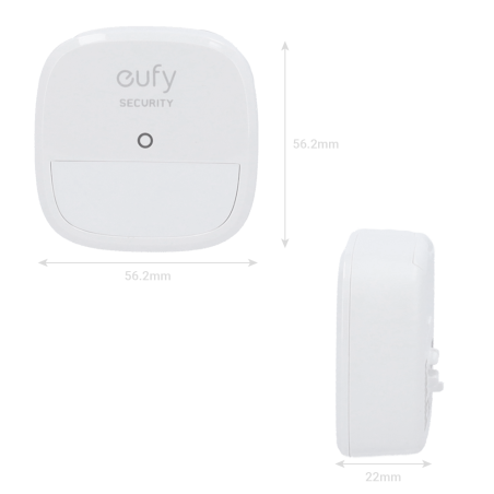 EUFY-ALARM-MOTION - Sensore di movimento Eufy by Anker - Wireless 868 MHz_x000D_ - Compatibile con il sistema di allarme Eufy_x0