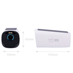 EUFY-CAM3-S330-ADDON - Telecamera 4K per HomeBase3 Eufy by Anker - 13000 mAh / Sensore PIR + Persone - Comunicazione RF a bassa