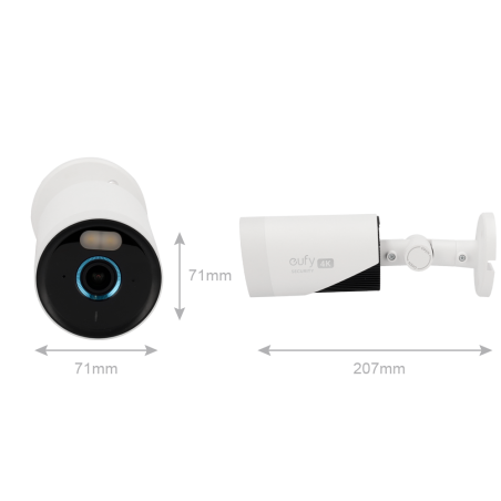 EUFY-EUFYCAM-E330 - Telecamera Wifi 4K Profesional Eufy by Anker - Rilevamento intelligente tramite IA - Comunicazione wifi / RF