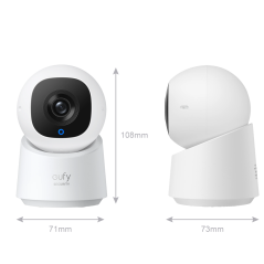 EUFY-INDOORCAM-C220 - Telecamera Eufy by Anker - 2K (1080P) - 1/2.7" Progressive Scan CMOS - Ottica 2.8 mm | WDR | IR 10 m - Com