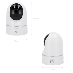 EUFY-INDOORCAM-E220 - Telecamera Eufy by Anker - 2K (1080P) - 1/2.7" Progressive Scan CMOS - Ottica 2.8 mm | WDR | IR 10 m - Com